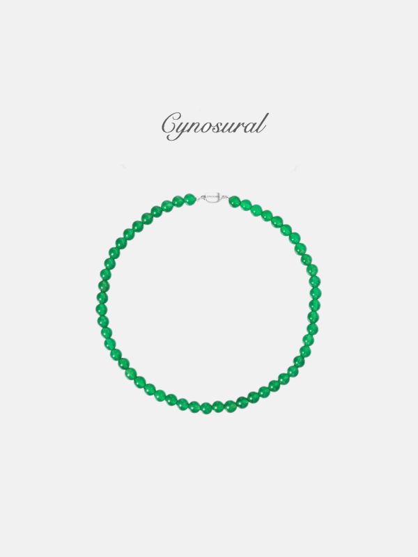 Green Jadeite Beaded Necklace