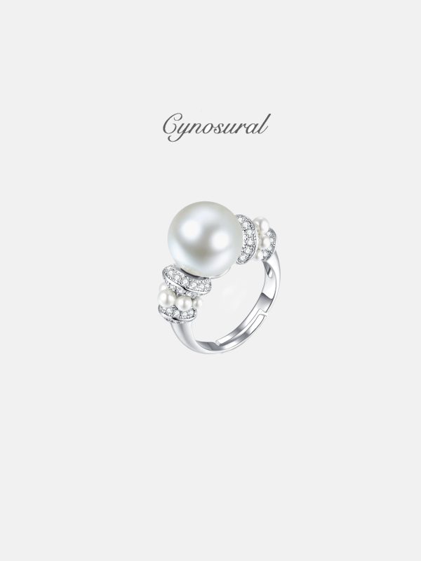 White Pearl Princess Ring