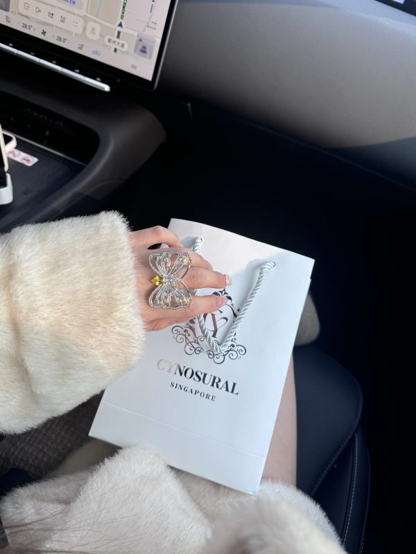 Yellow Butterfly Ring - 图片 2