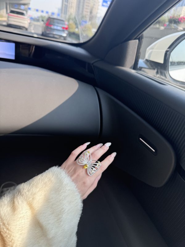 Yellow Butterfly Ring - 图片 3